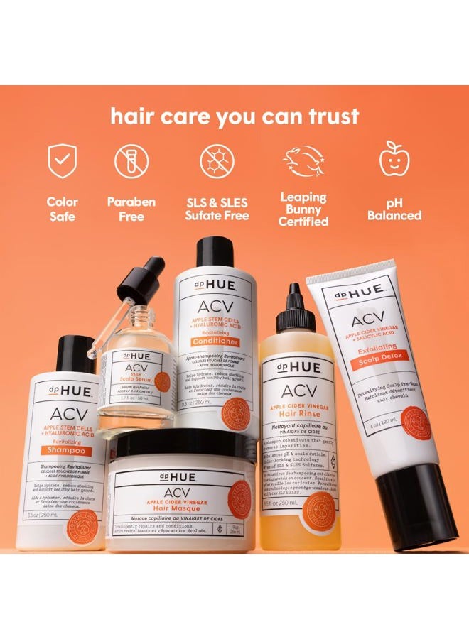 dpHUE ACV Soothing Shampoo, 8.5 oz - Sulfate Free Dry Scalp Shampoo For Color Treated Hair With Apple Cider Vinegar, Ginger Root, Lavender and Aloe - Image 4